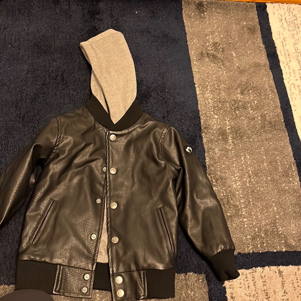 Faux leather jacket